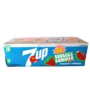 NEW Limited Edition 7Up Endless Summer Flavor Soda 12-Can Pack 12oz Cans